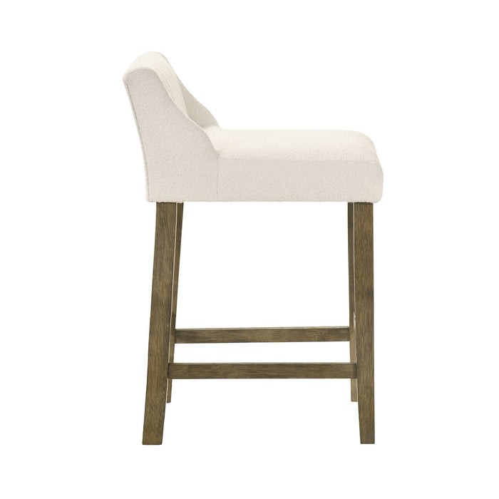 Fauna - Modern Transitional Wood Counter Height Kitchen Bar Stool