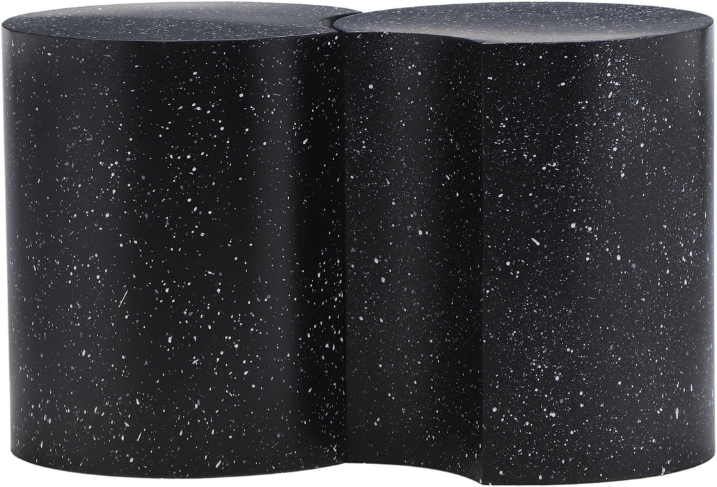 Dimple - 2 Piece Modular End Table - Terazzo Finish