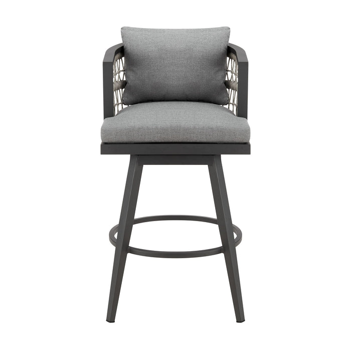 Zella - Outdoor Patio Swivel Counter Stool Set