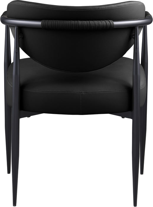 Virella - faux Leather Upholstered Dining Chair (Set of 2) - Black Base