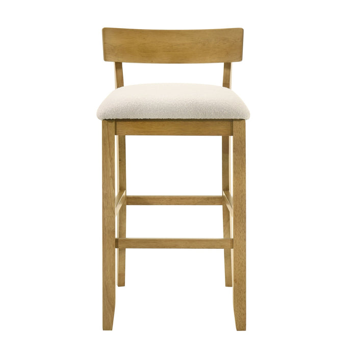 Merie - Modern Transitional Wood Bar Height Kitchen Bar Stool