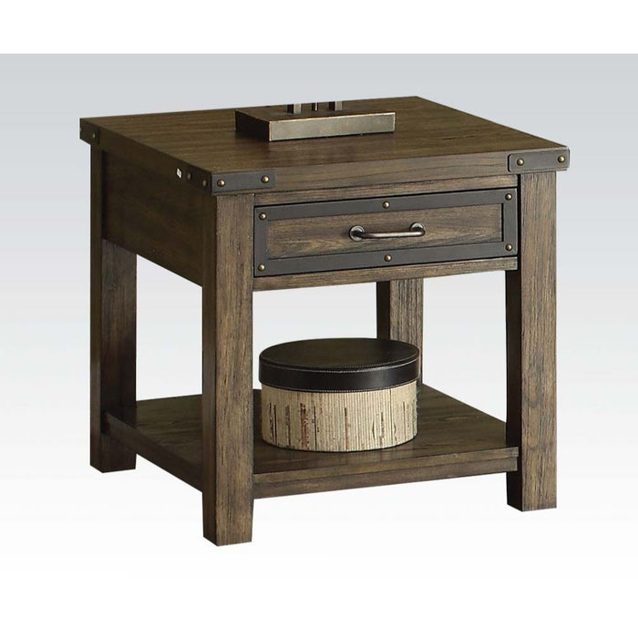 Kailas - End Table - Weathered Dark Oak