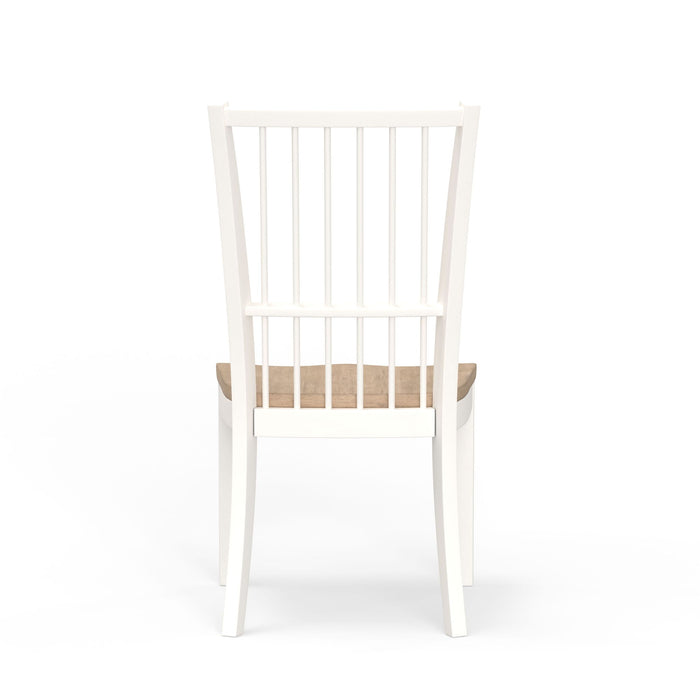 Americana Modern Dining - Spindle Back Dining Chair (Set of 2) - Cotton White