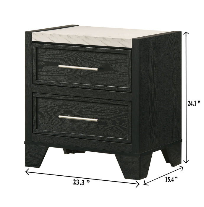 Lamar - Nightstand - Black