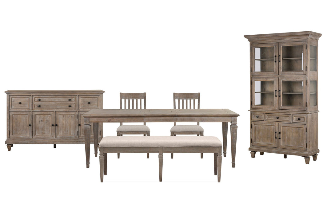 Lancaster - 6 Piece Extendable Rectangular Dining Table Set
