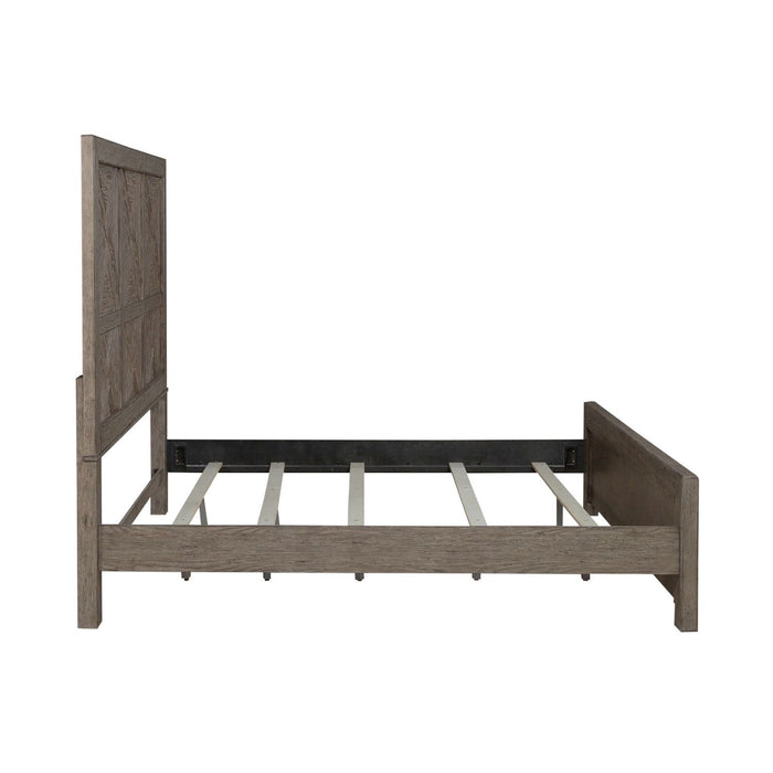 Skyview Lodge - King Panel Bed - Cobblestone