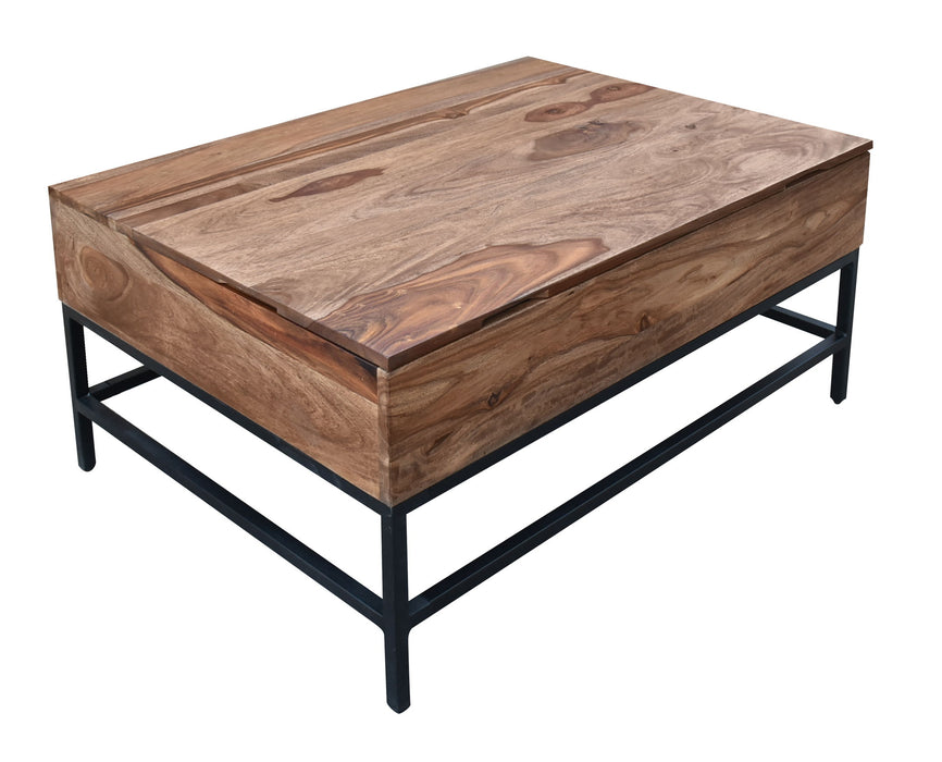 Springdale II - Lift Top Cocktail Table - Nut Brown