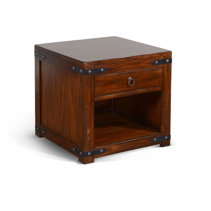 Santa Fe - 24" End Table - Dark Brown