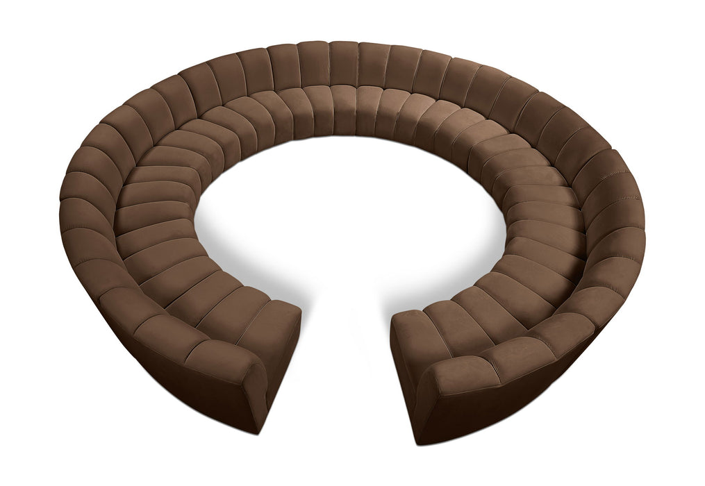 Infinity - 12 Piece Velvet Modular Sectional