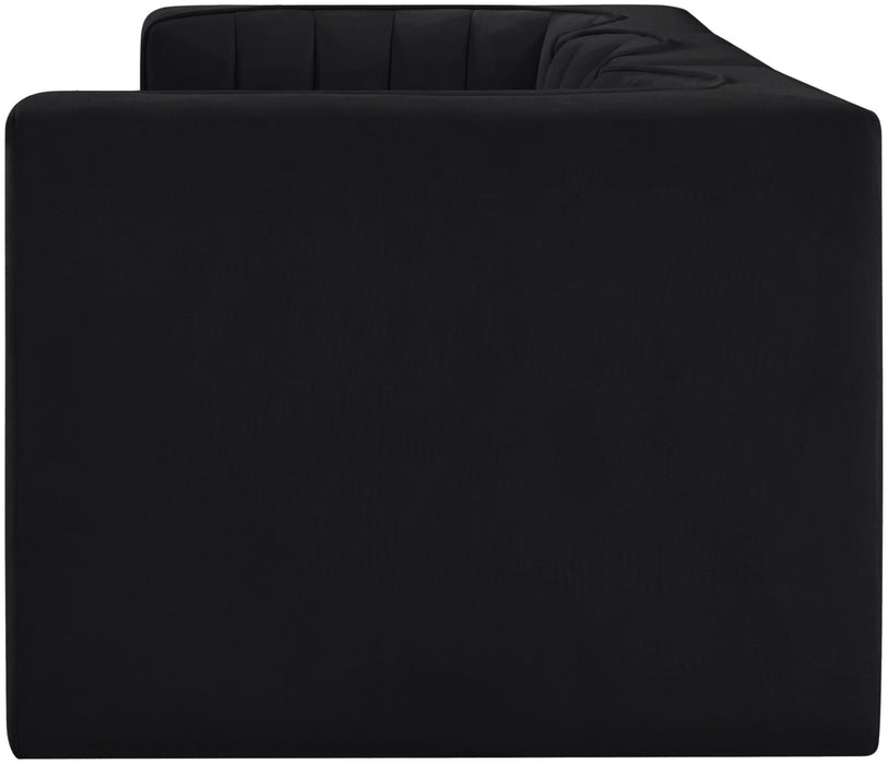 Rummi - Velvet Performance Fabric Upholstered 3 Piece Modular Sofa