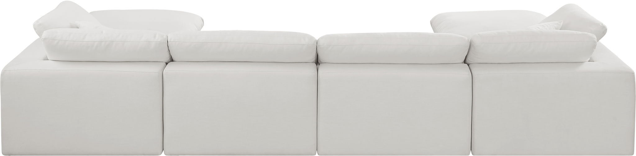 Comfy - 6 Piece Linen Modular Double Chaise Sectional