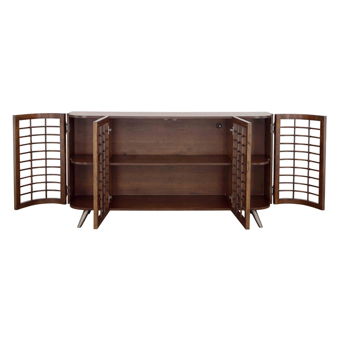 Manchester - Four Door Credenza - Brown