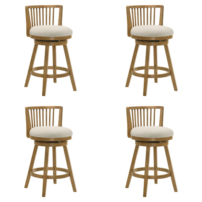 Harper - 26" Amber Glow Counter Height Rubberwood Swivel Barstool