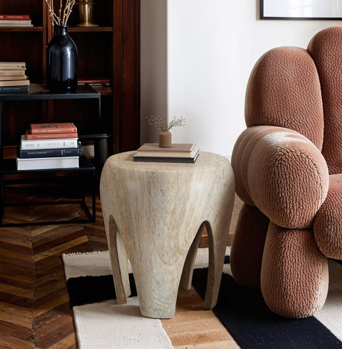 Moxie - Concrete And Fiberglass Indoor / Outdoor End Table