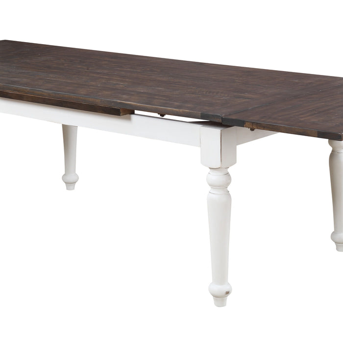 Mountain Retreat - Dining Table - Dark Mocha & Antique White