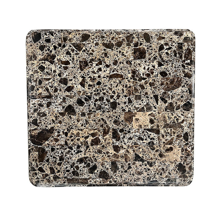 Nayla - End Table - Natural Marble Top & Cherry