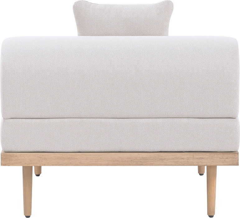 Laguna - Resilient Water Resistant Fabric Upholstered Outdoor Patio Modular Armless Chair