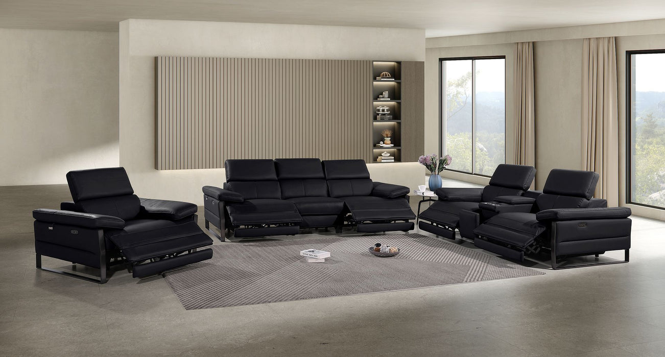 1246 - Modular Power Dual Reclining Sofa, Console Loveseat, And Chair Set With Power Headrests