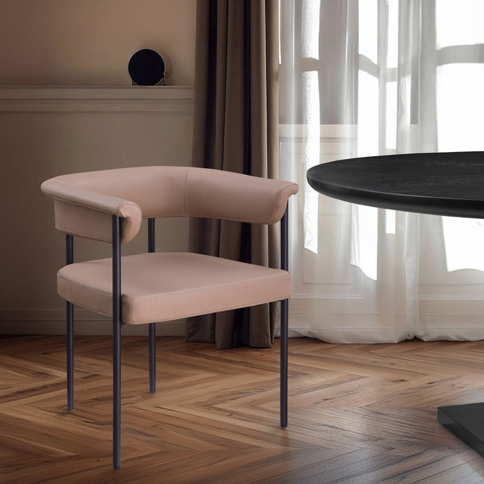 Malin - Faux Leather Dining Chair (Set of 2) - Tan