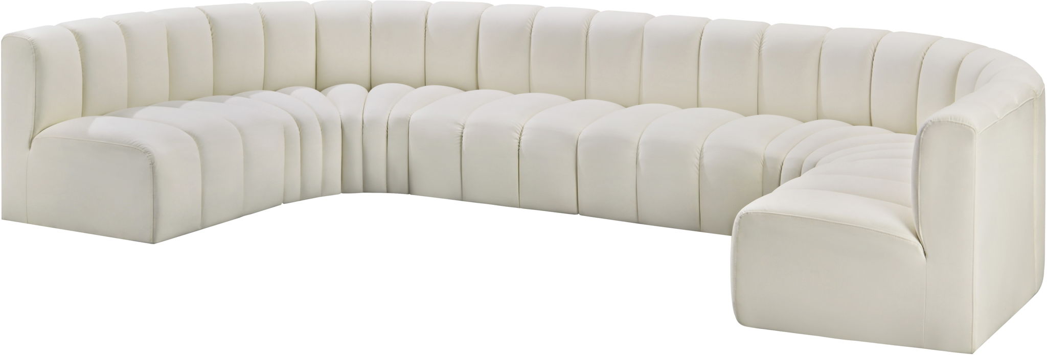 Arc - Faux Leather Modular U-Shaped Sectional