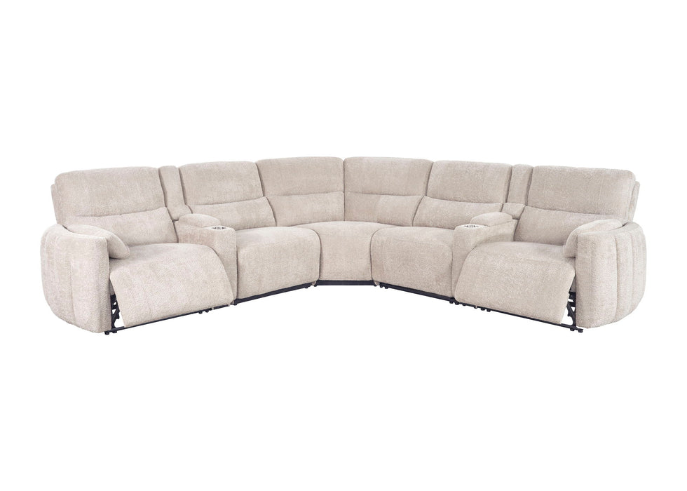 Modesto - Modular Power Reclining Sectional With Power Adjustable Headrests