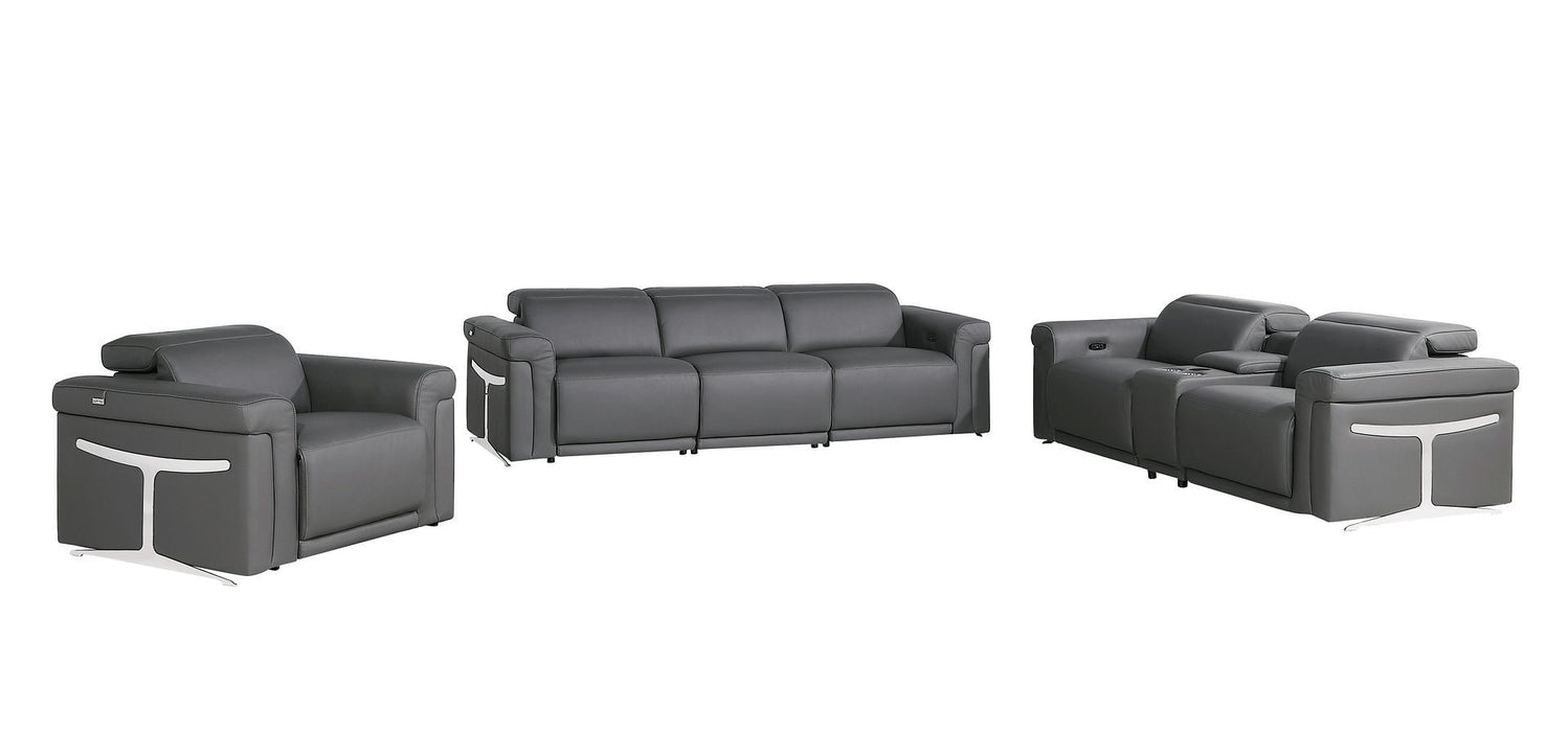 1126 - 7-Piece Modular Power Reclining Sofa, Loveseat & Chair Set In With 5 Power Recliners & Power Headrests
