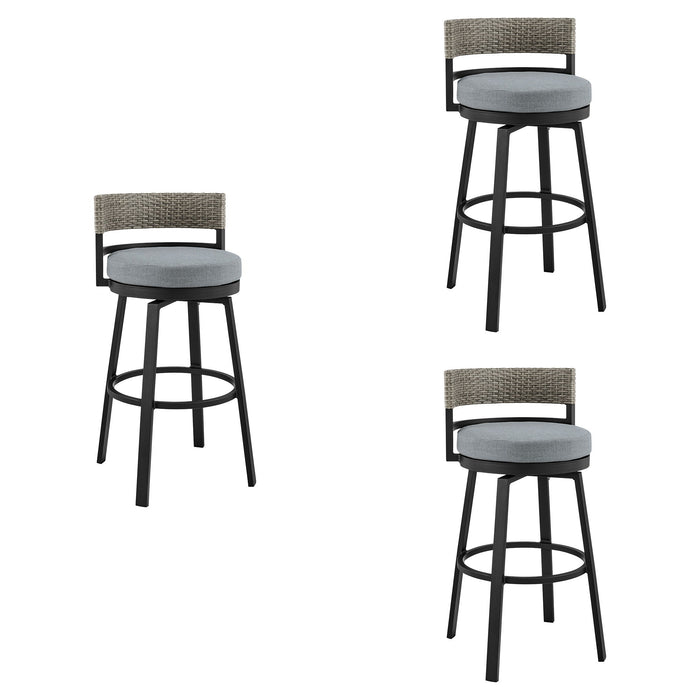 Encinitas - Outdoor Patio Counter Height Swivel Bar Stool Set