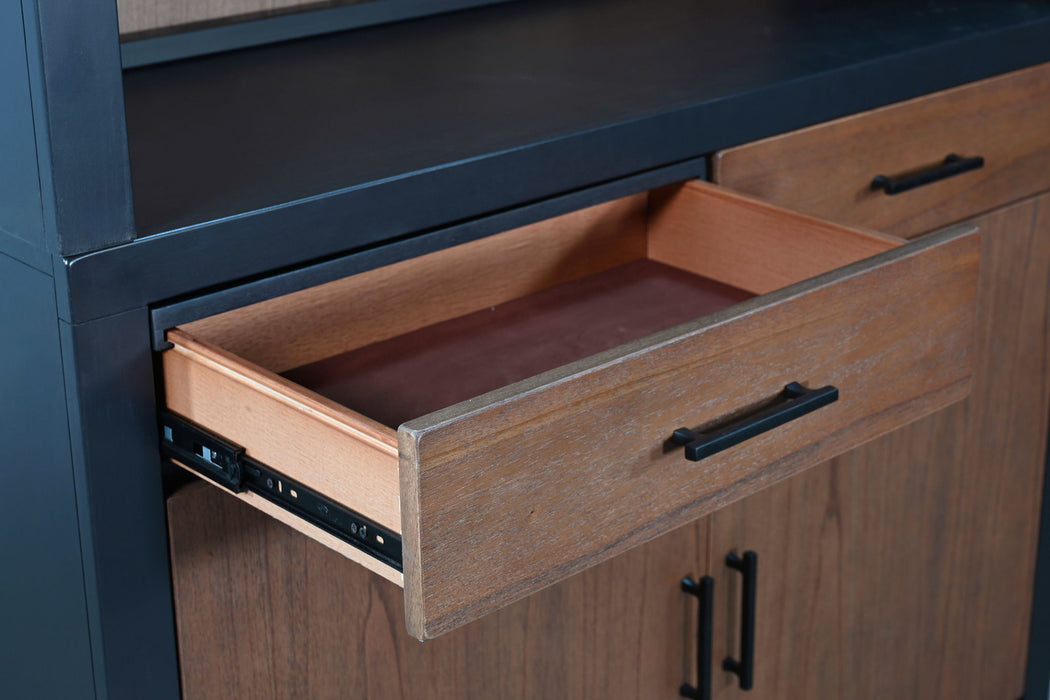 Arch Cabinet Coffee / Wine Bar - Black Magic / Cinder