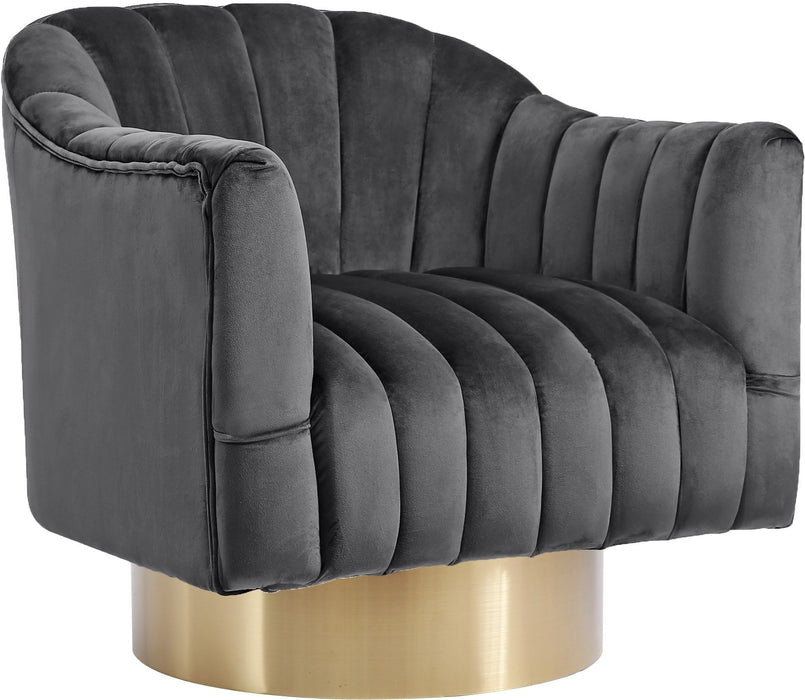 Farrah - Accent Chair with Gold Base