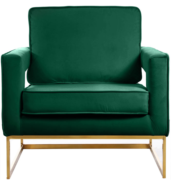 Noah - Accent Chair with Gold Legs