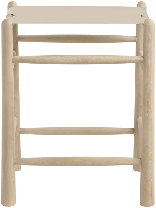 Santos - Backless Counter Stool With Stained Natural Base