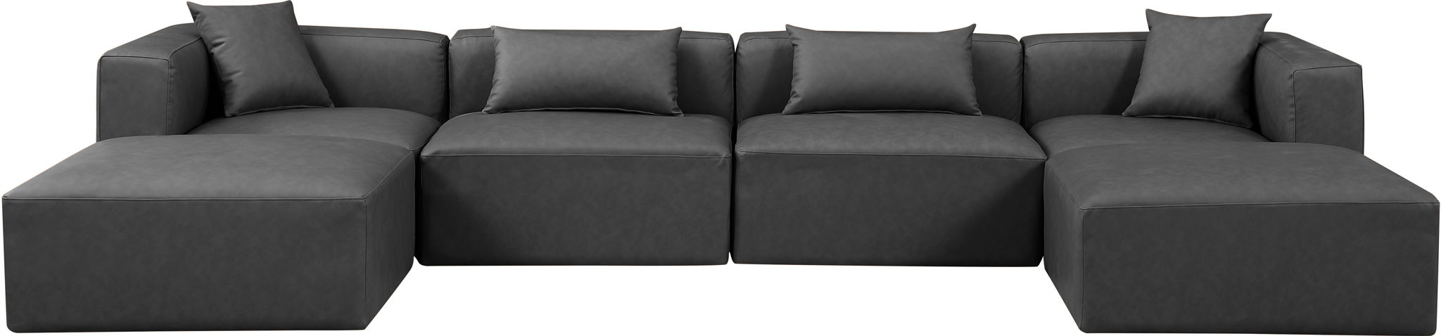 Cube - 6 Piece Modular Double Chaise Sectional