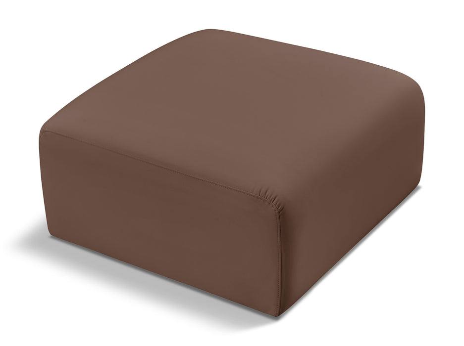 Arc - Faux Leather Ottoman