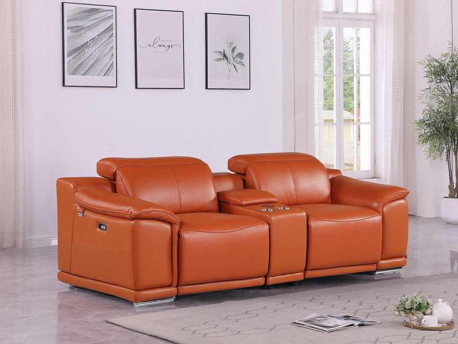 9762 - 3-Piece Modular Power Reclining Console Loveseat With 2 Power Recliners In