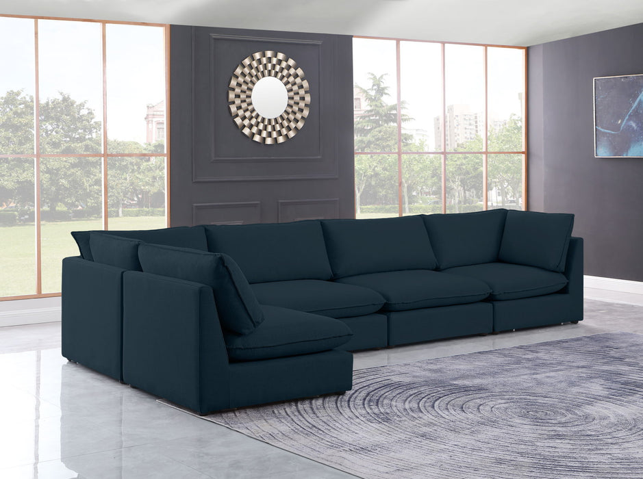 Mackenzie - Modular Sectional 5 Piece- Navy