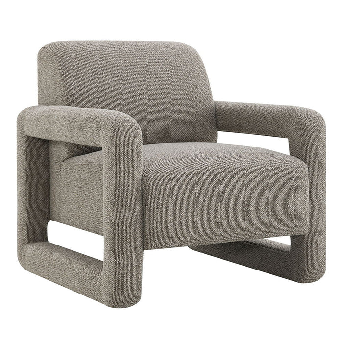 Glenda - Accent Chair - Gray Chenille