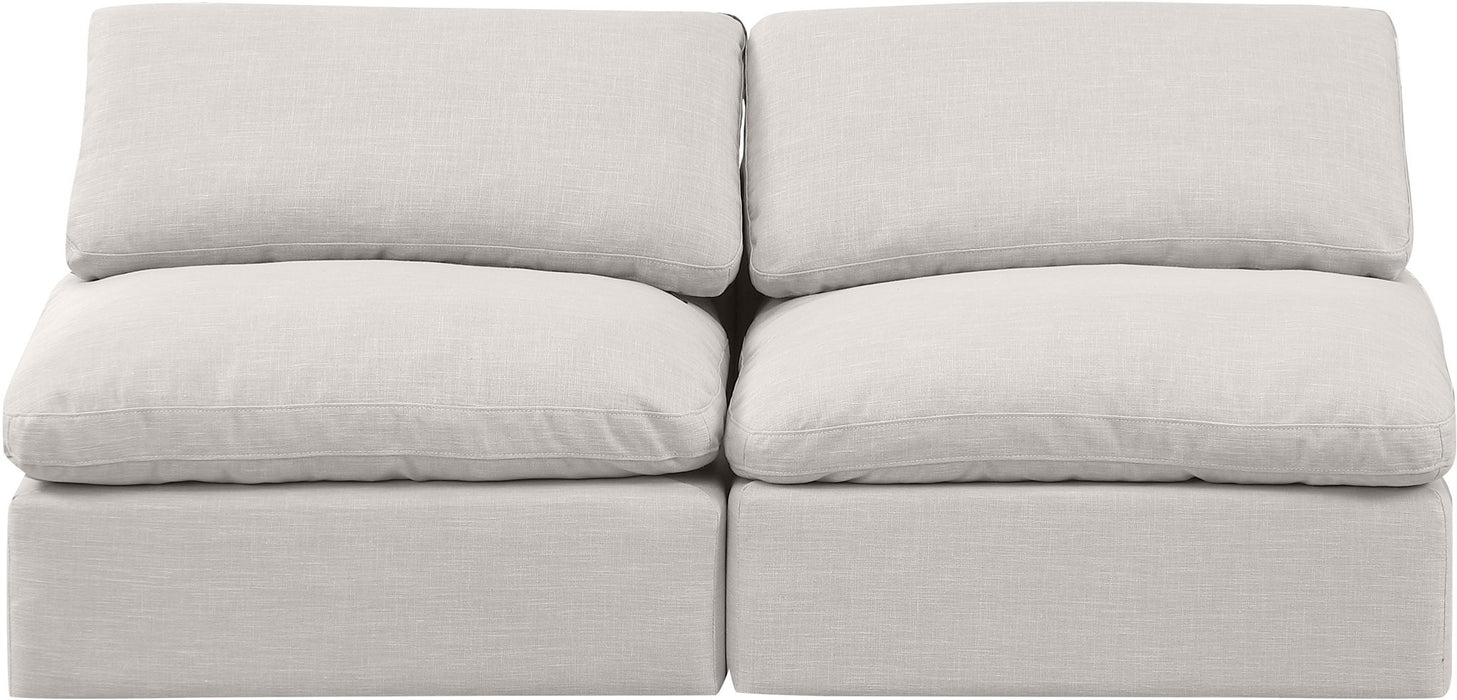 Indulge - Linen 2 Seat Modular Armless Sofa