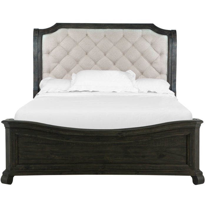 Bellamy - Complete Sleigh Bed With Shaped Footboard