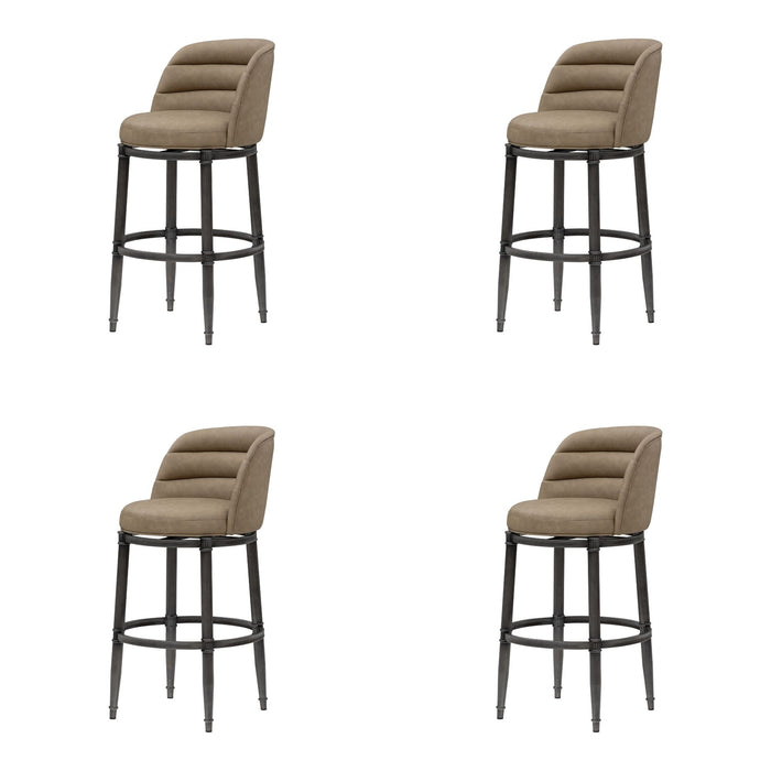 Eunice - Faux Leather Upholstered Swivel Barstool