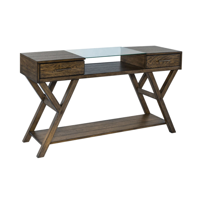 Lennox - Drawer Sofa Table - Dark Brown