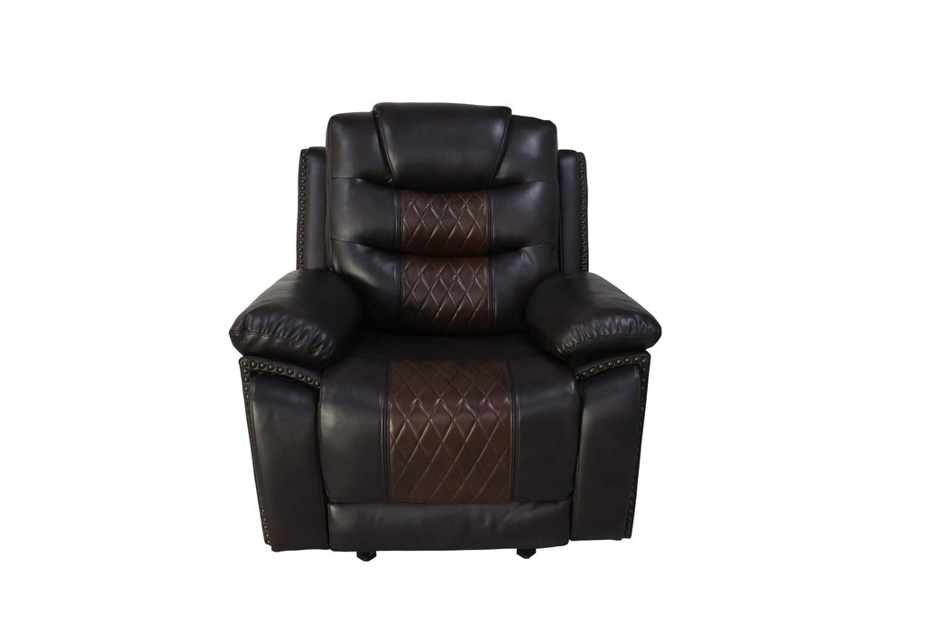 Nikko - Glider Recliner - Two Tone Brown