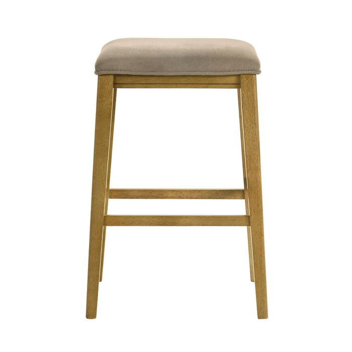 Jane - Contemporary Transitional Wood Bar Height Kitchen Bar Stool