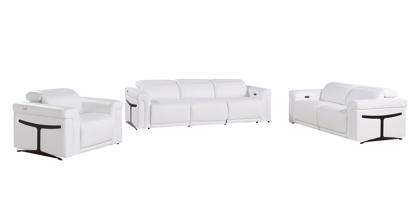 1126 - 6-Piece Modular Power Reclining Sofa, Loveseat & Chair Set In With 5 Power Recliners & Power Headrests