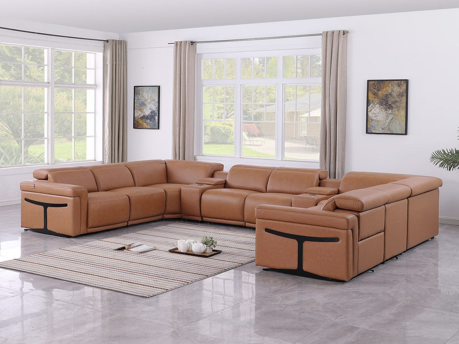 1126 - 10-Piece U-Shaped Sectional Sofa In With 4 Power Recliners & Power Headrests