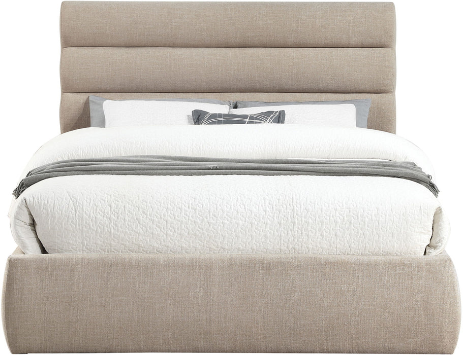 Adam - Linen Fabric Bed With 52" Headboard