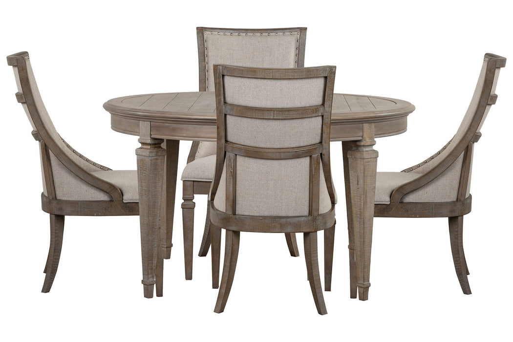 Lancaster - Extendable Round Dining Table Set