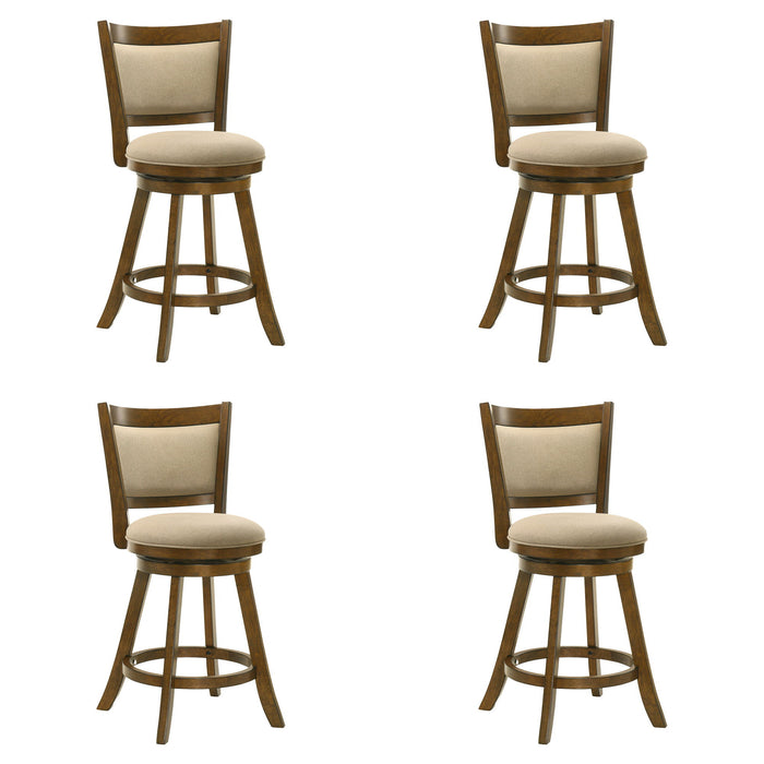 Aiden - Modern Farmhouse Swivel Wood Counter Height Kitchen Bar Stool