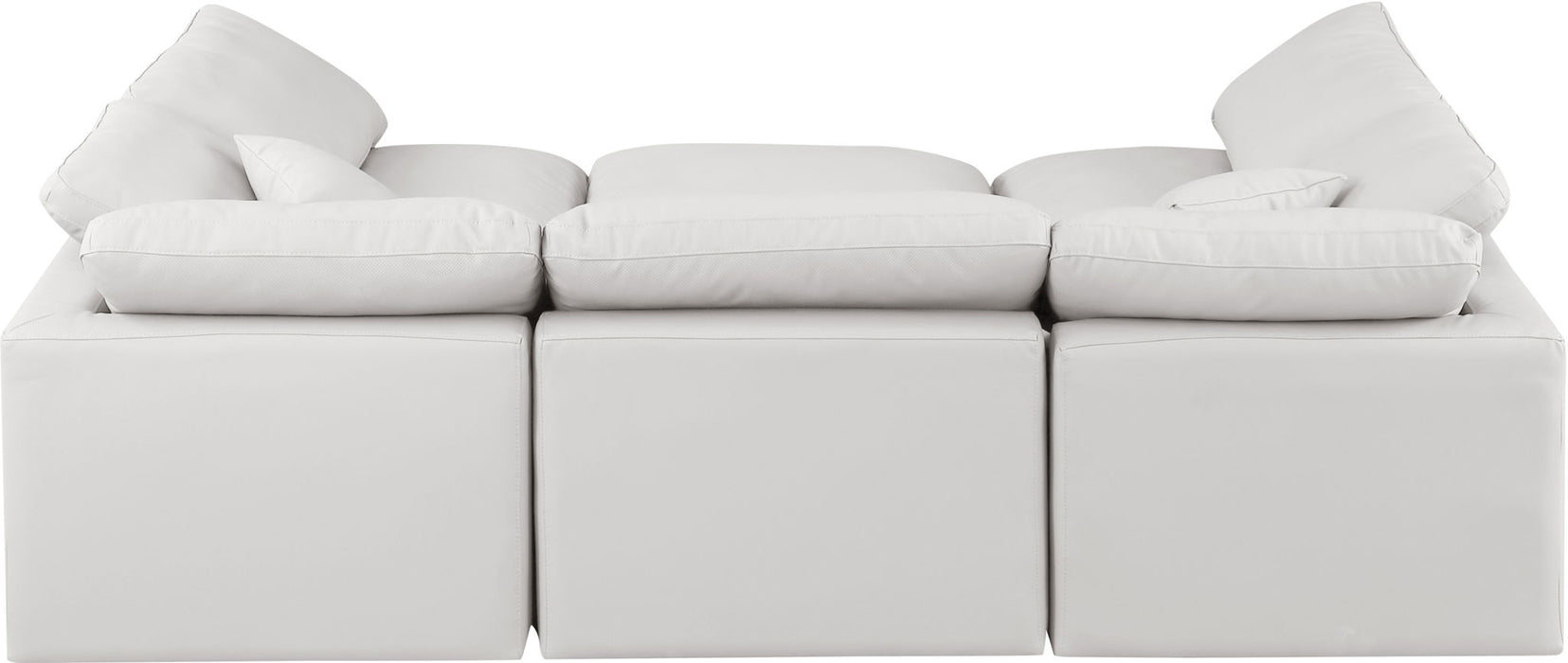 Indulge - Faux Leather 6 Piece Modular Sectional