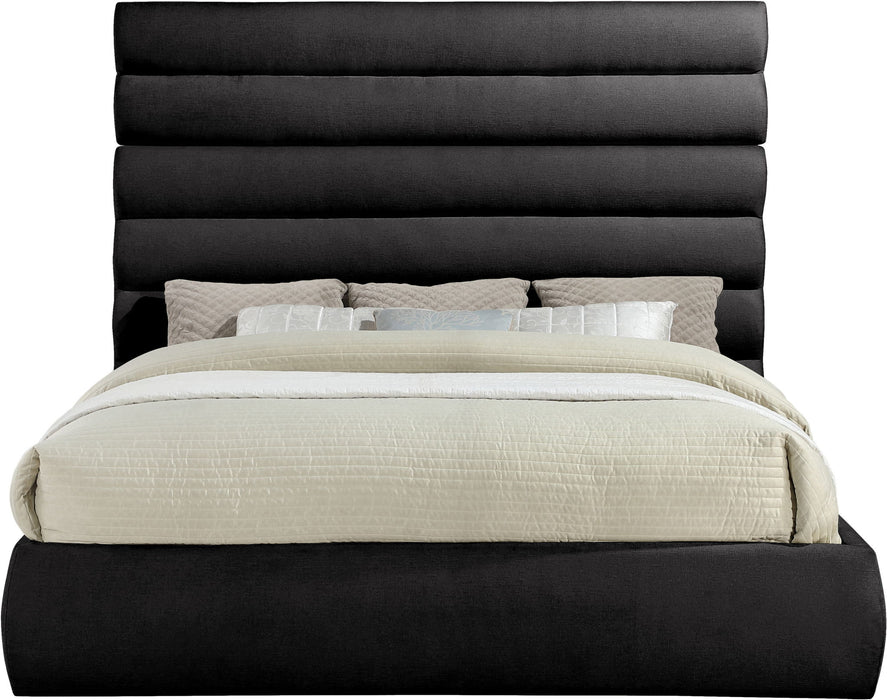 Adam - Chenille Fabric Bed With 70.5" Headboard