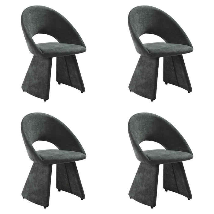 Angelina - Modern Curved Back Upholstered Dining Chair